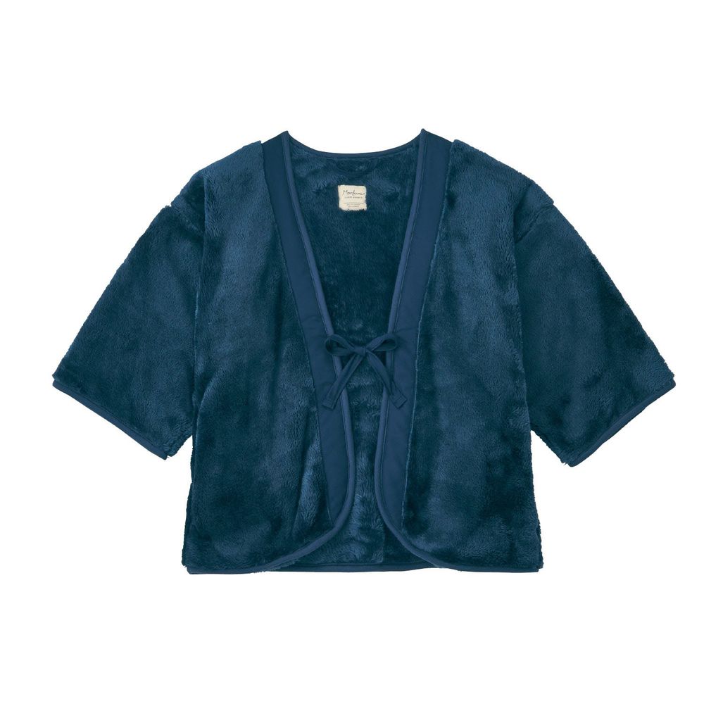 日本千趣會 - (兒童) 長柔毛舒適保暖家居外套-深藍