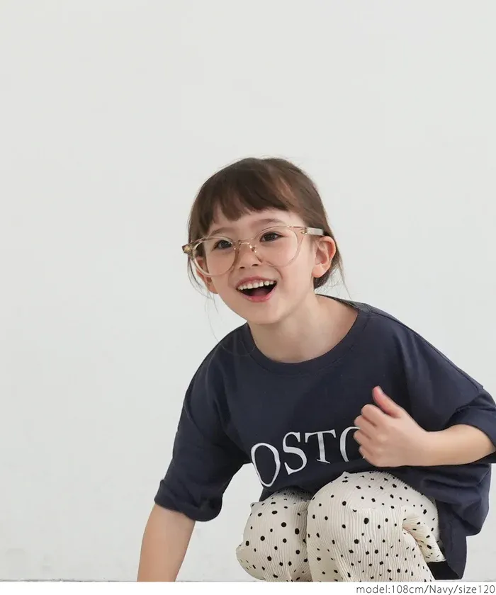 日本 COCA - 美式LOGO 寬版薄長袖上衣-孩子-淺杏