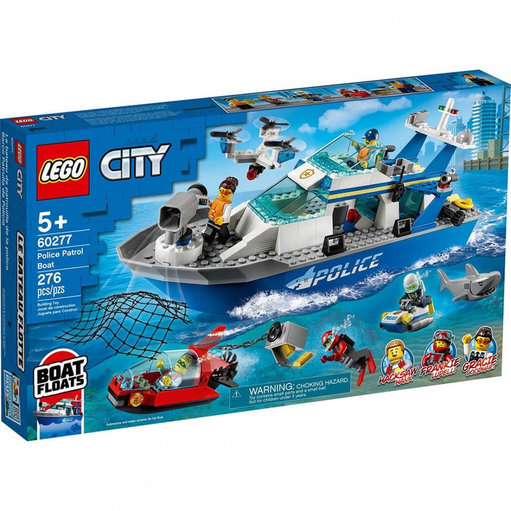 樂高 LEGO - 樂高積木 LEGO《 LT60277 》City 城市系列 - 警用巡邏艇-276pcs