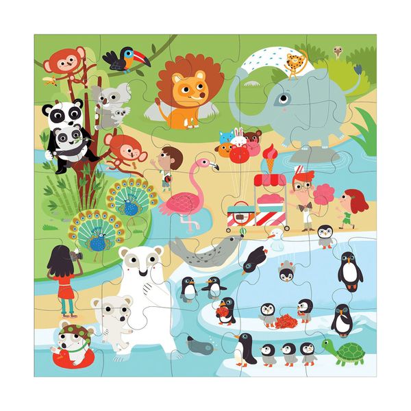 美國 mudpuppy - 地板拼圖-建築工具-25片