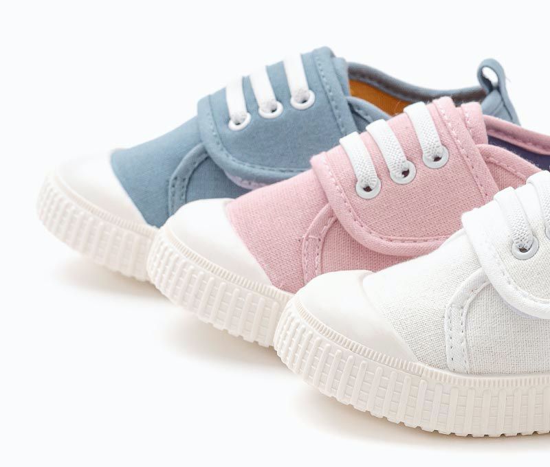 韓國 OZKIZ - 裝飾鞋帶簡約單色餅乾鞋-天藍