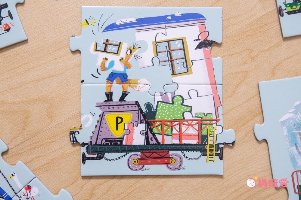 Banana Panda - 真正超大地板拼圖-字母火車-52片