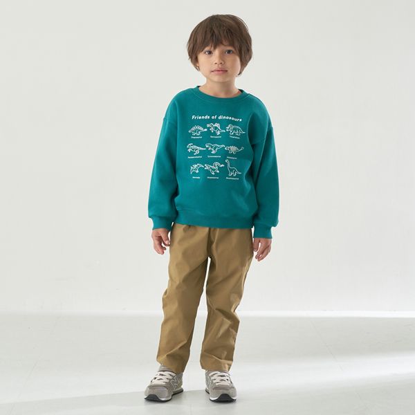 日本 b-ROOM - 帥氣定番色錐形褲-棕卡其