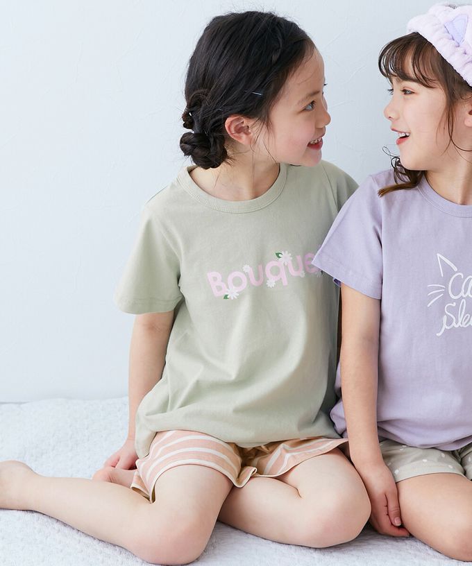 日本 devirock - 100%棉 短袖家居服/睡衣套裝-鯊魚-藍綠系