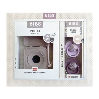 丹麥BIBS - BIBSxLiberty經典印花禮盒組-ChamL藕紫