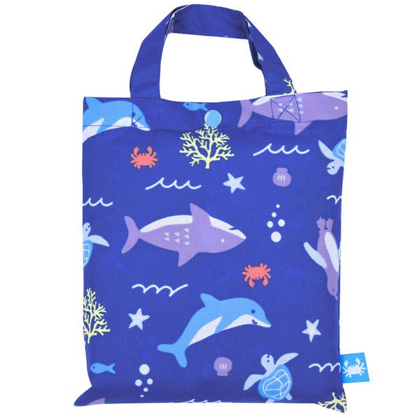 akachan honpo - 雨衣-海洋生物-藍色