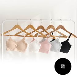 韓國 INNERism - (Junior)無鋼圈細肩帶短背心Bra-黑