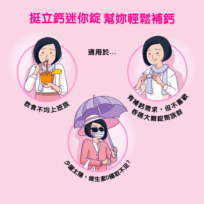 挺立 - 鈣迷你錠(輕巧隨手包)-36錠