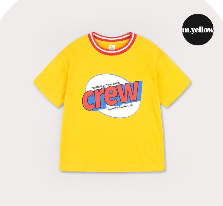 韓國 HEJMINI - Crew T-藍