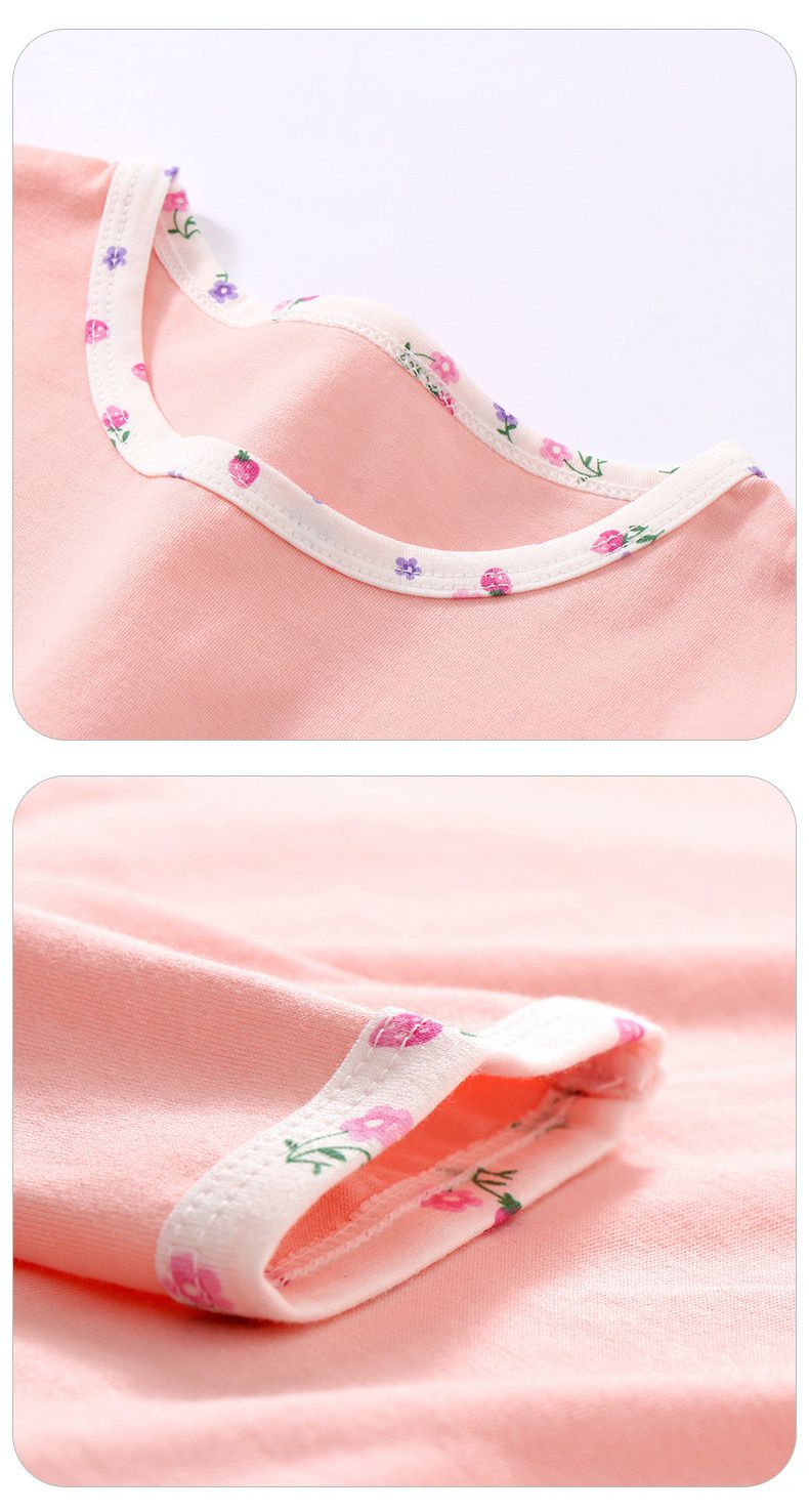 MAMDADKIDS - 萊卡棉長袖家居服套裝-粉色