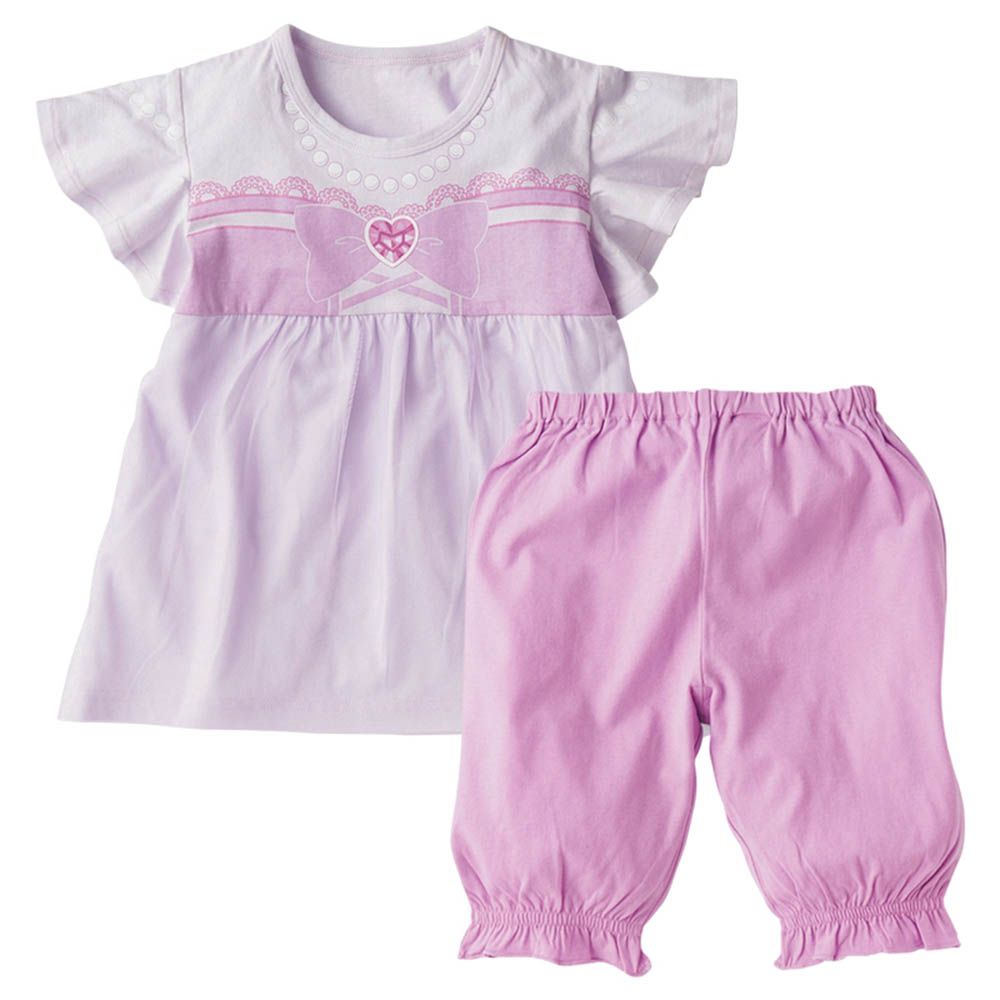 短袖家居服-公主-紫色