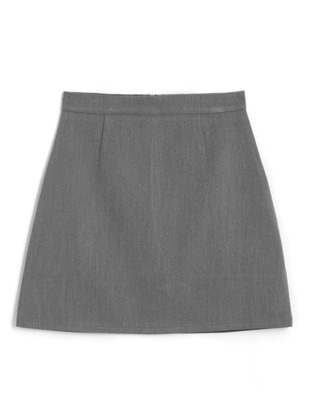 日本 GRL - 百搭簡約短裙-象牙杏