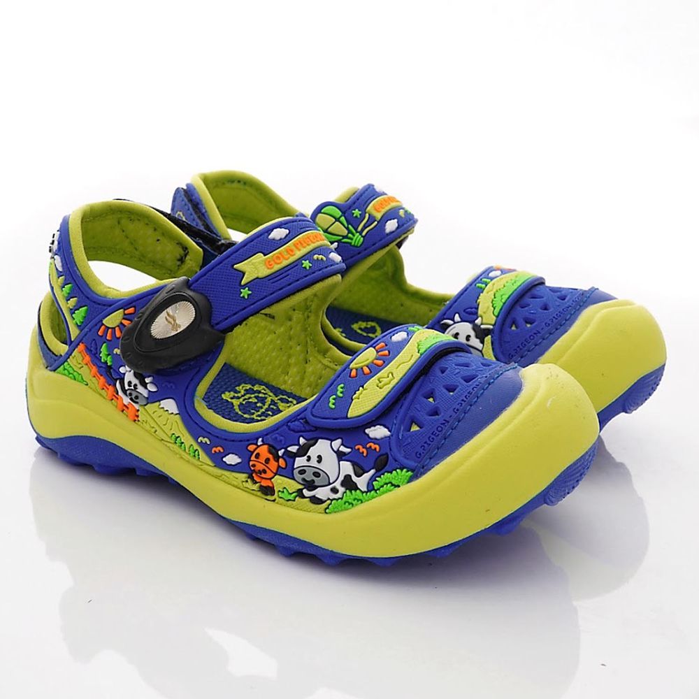 G.P - 護趾磁扣兒童涼鞋(中小童款)-藍綠