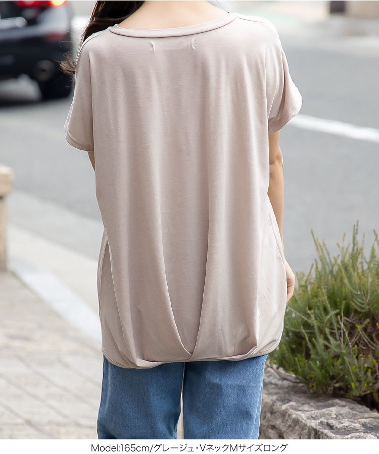 日本 Kobe Lettuce - 360度神隱顯瘦V領短袖上衣-白