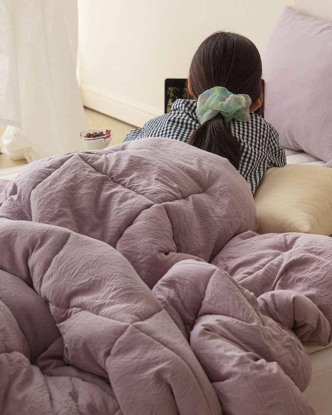 韓國 Maatila - 雲朵軟綿綿親膚棉被-藍莓奶昔