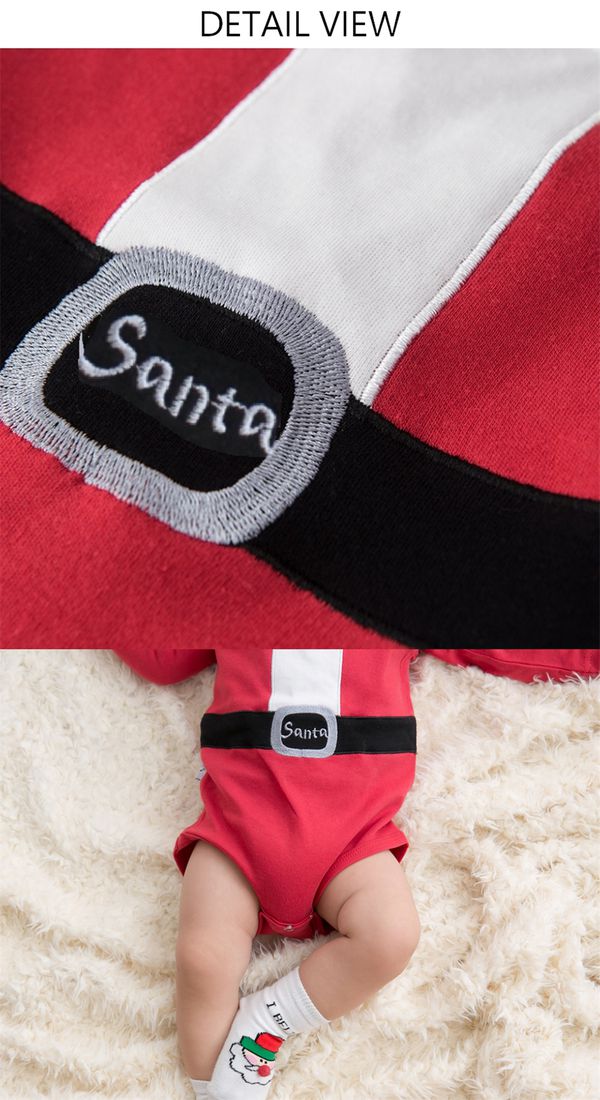 美國Frenchie MC - 嬰兒連身衣-聖誕老人