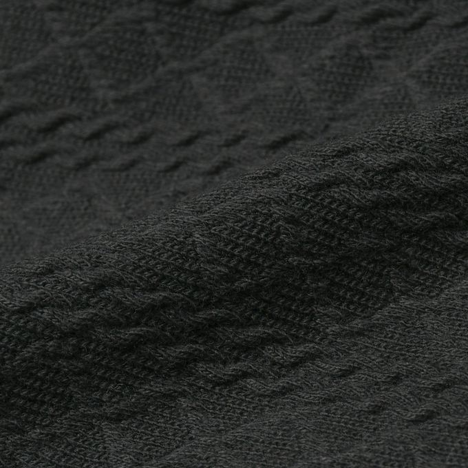 akachan honpo - 10分緹花內搭褲-黑色