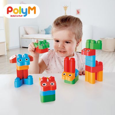 德國PolyM - 動物王國積木組31件組