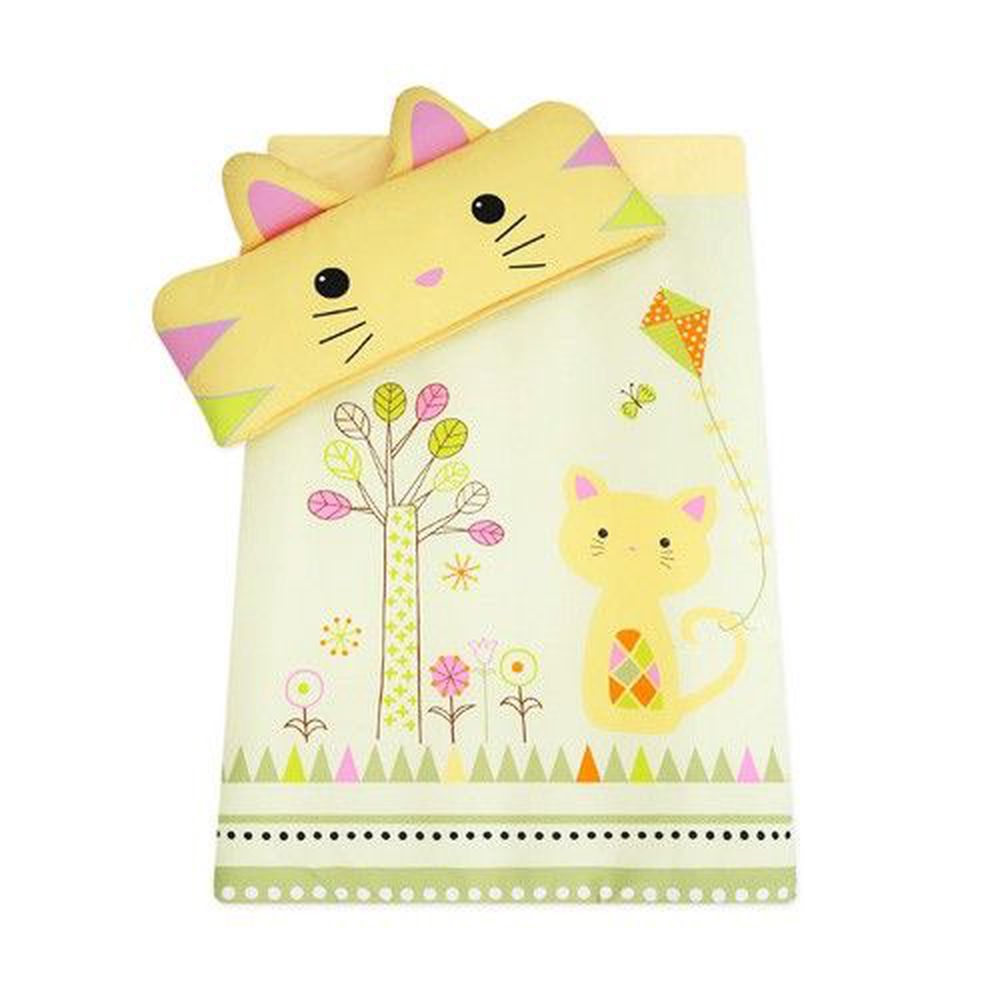 韓國 Bonitabebe - 可愛動物造型睡袋-黃色小貓咪