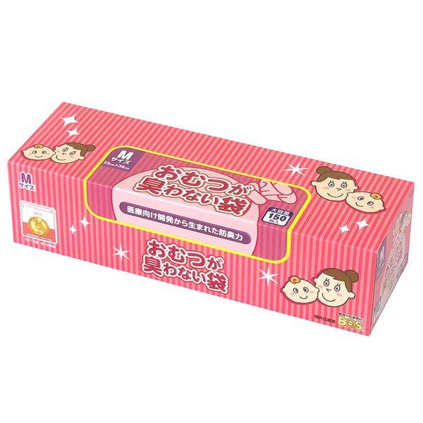 akachan honpo - 尿布防臭袋BOS (嬰兒用M尺寸)-150張