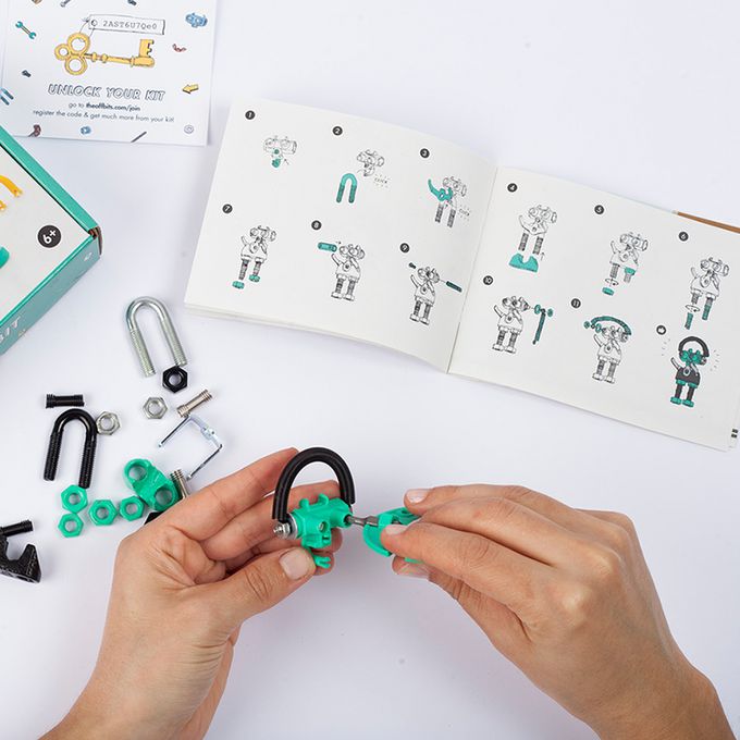 以色列 theOffBits - 機械積木-巴巴機器人