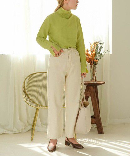 日本 Bou Jeloud - 個性凹凸紋長袖上衣-橘粉