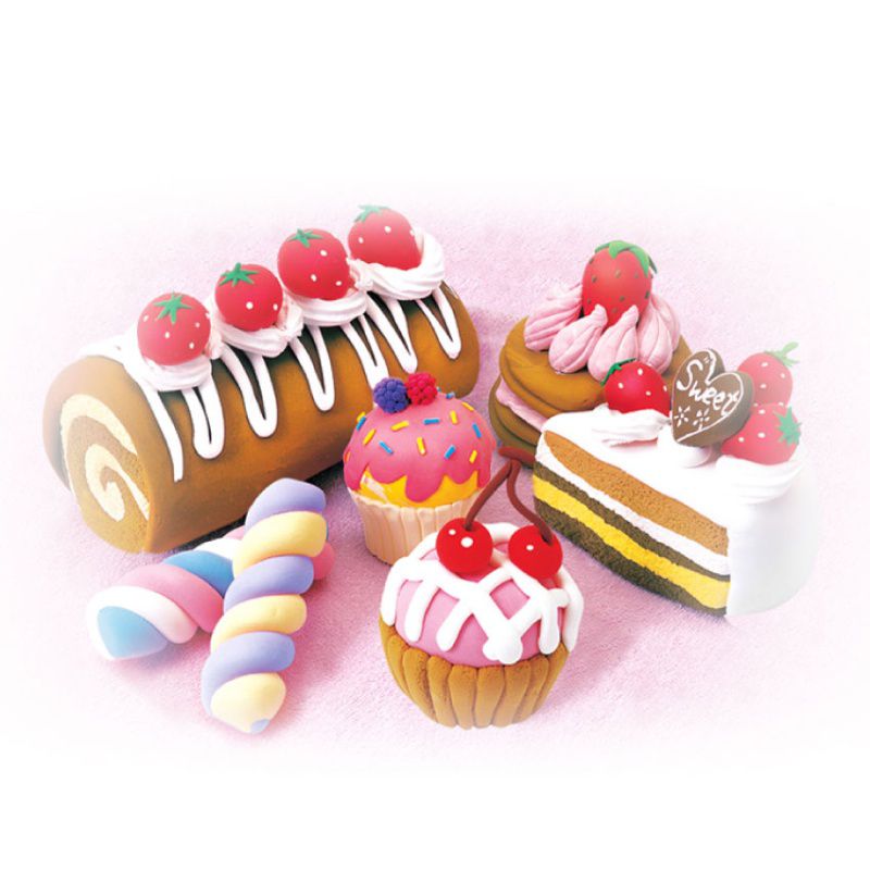 韓國 AMOS - 6色甜點蛋糕主題DIY超輕黏土