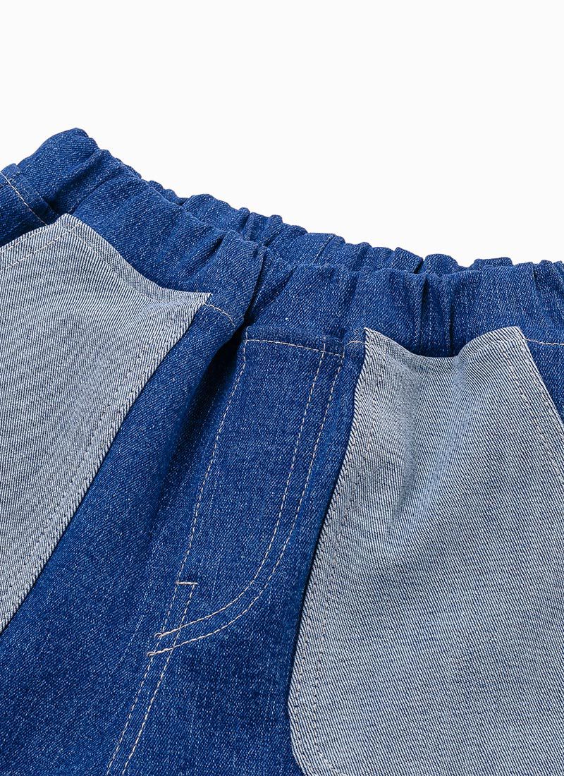 韓國 OZKIZ - awesome鬆緊褲頭牛仔褲