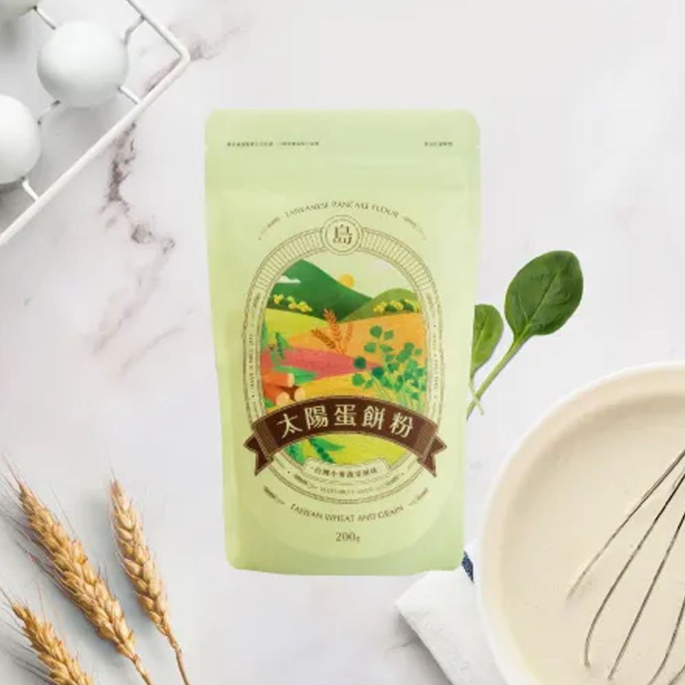 島語良品 - 太陽蛋餅粉台灣小麥蔬菜風味1入-200g/包