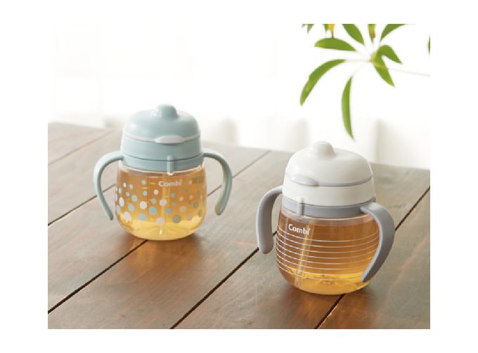 日本 Combi - LakuMug樂可杯第一+二階段禮盒組-燦爛星空G 夜光版-(4個月以上)-240ml-日本製