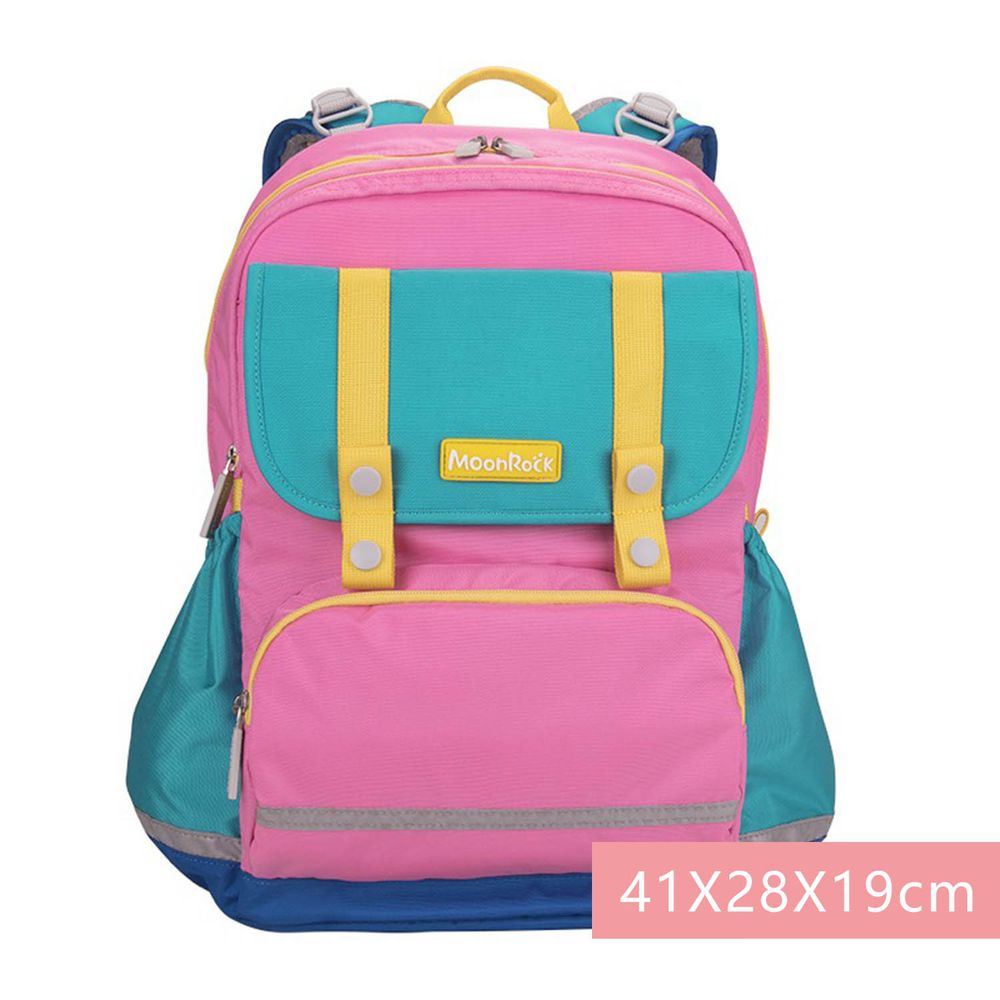 MoonRock - 護脊書包-MR3 S-粉-建議身高120-140cm (41X28X19cm)