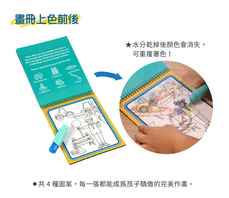 美國瑪莉莎 Melissa & Doug - MD 旅遊樂-水畫冊,職業