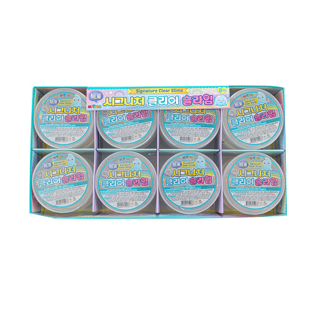 Q彈透態史萊姆8入組-200*8入(透明*8)