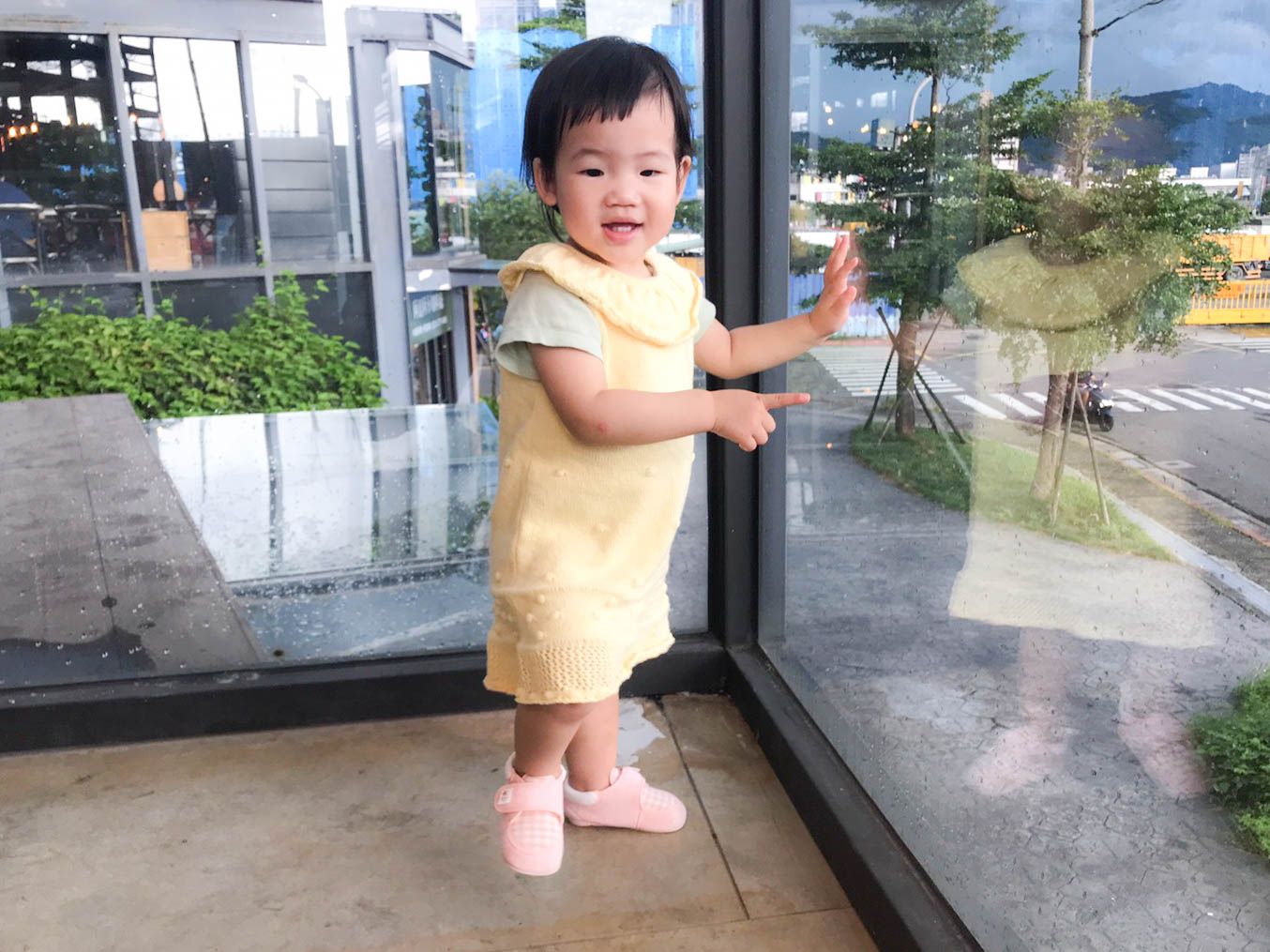 akachan honpo - 學步鞋-格紋-粉紅色