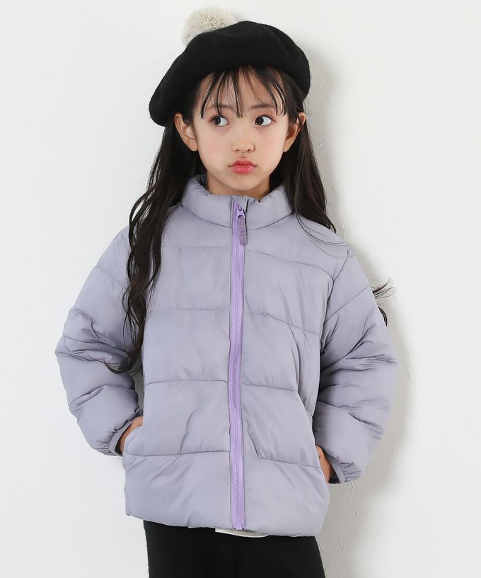 日本 devirock - 輕量纖維立領保暖科技羽絨外套-紅x黑