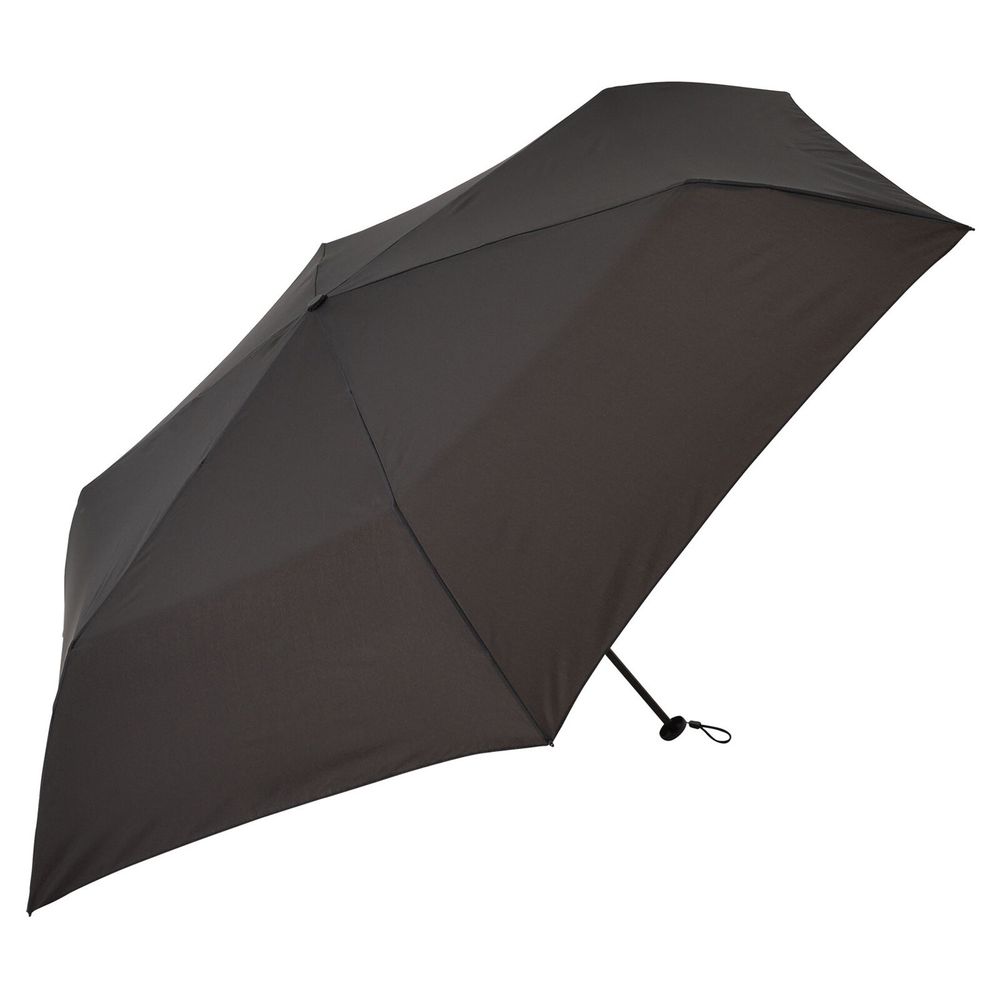 日本 nifty colors - 抗UV輕量 晴雨兩用折疊傘(大傘面款)-黑 (直徑110cm/154g)-95.00%
