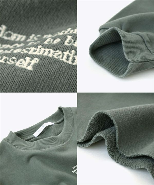 日本 zootie - 休閒短版印花落肩長T-深灰綠