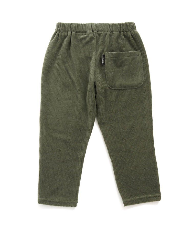 日本 BREEZE - 素色羅紋休閒長褲-象牙白