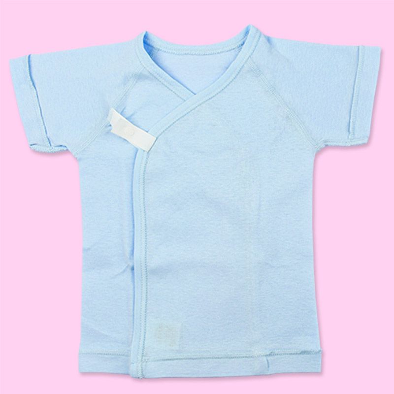 akachan honpo - 短袖肚衣2件組-淺藍色