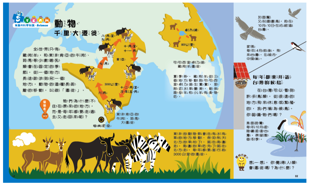 孩子的第一套STEAM繪遊書03藏羚羊的回家之路：看青藏鐵路如何維護動物遷徙(108課綱科學素養最佳文本)