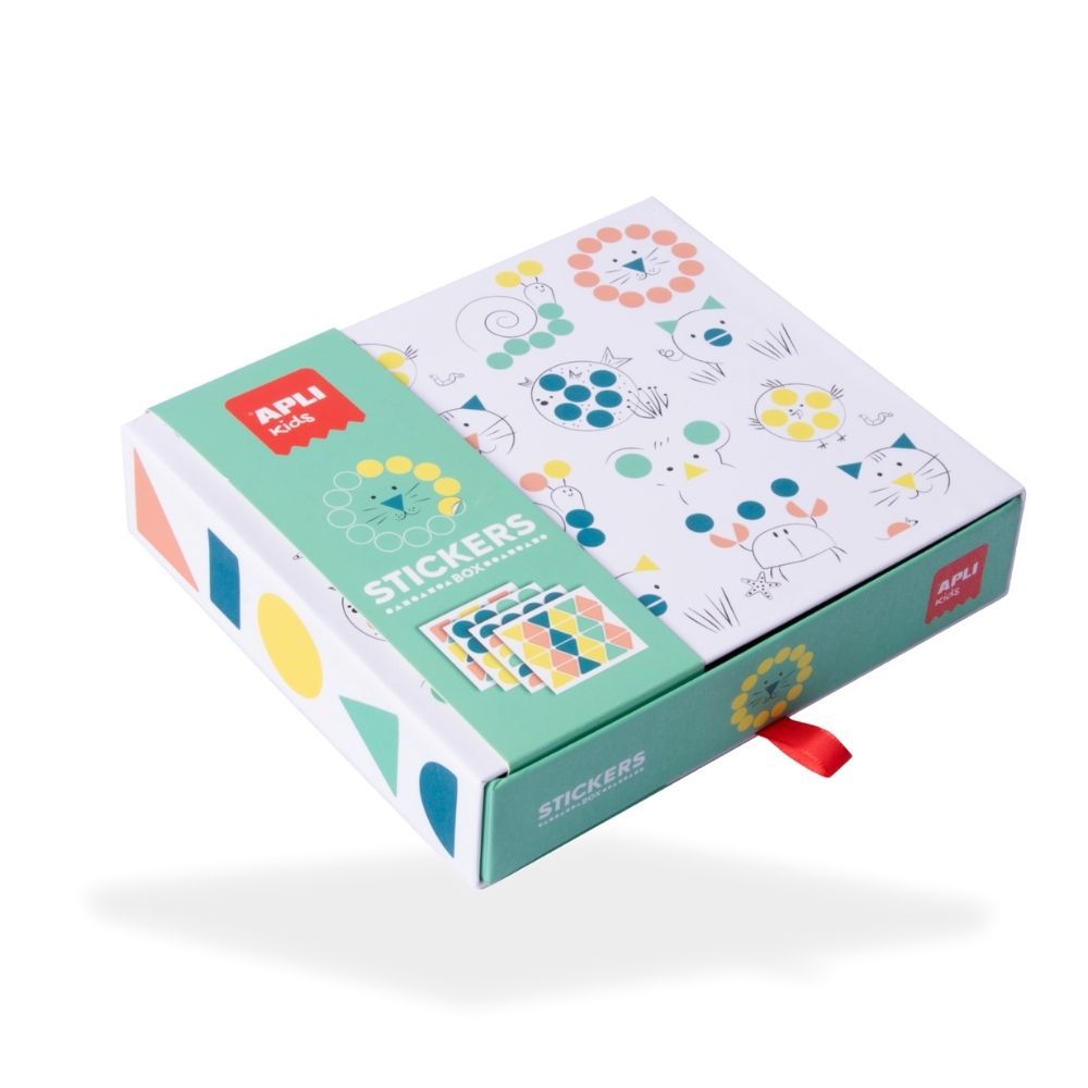 幾何圖形創作貼紙遊戲-可愛動物