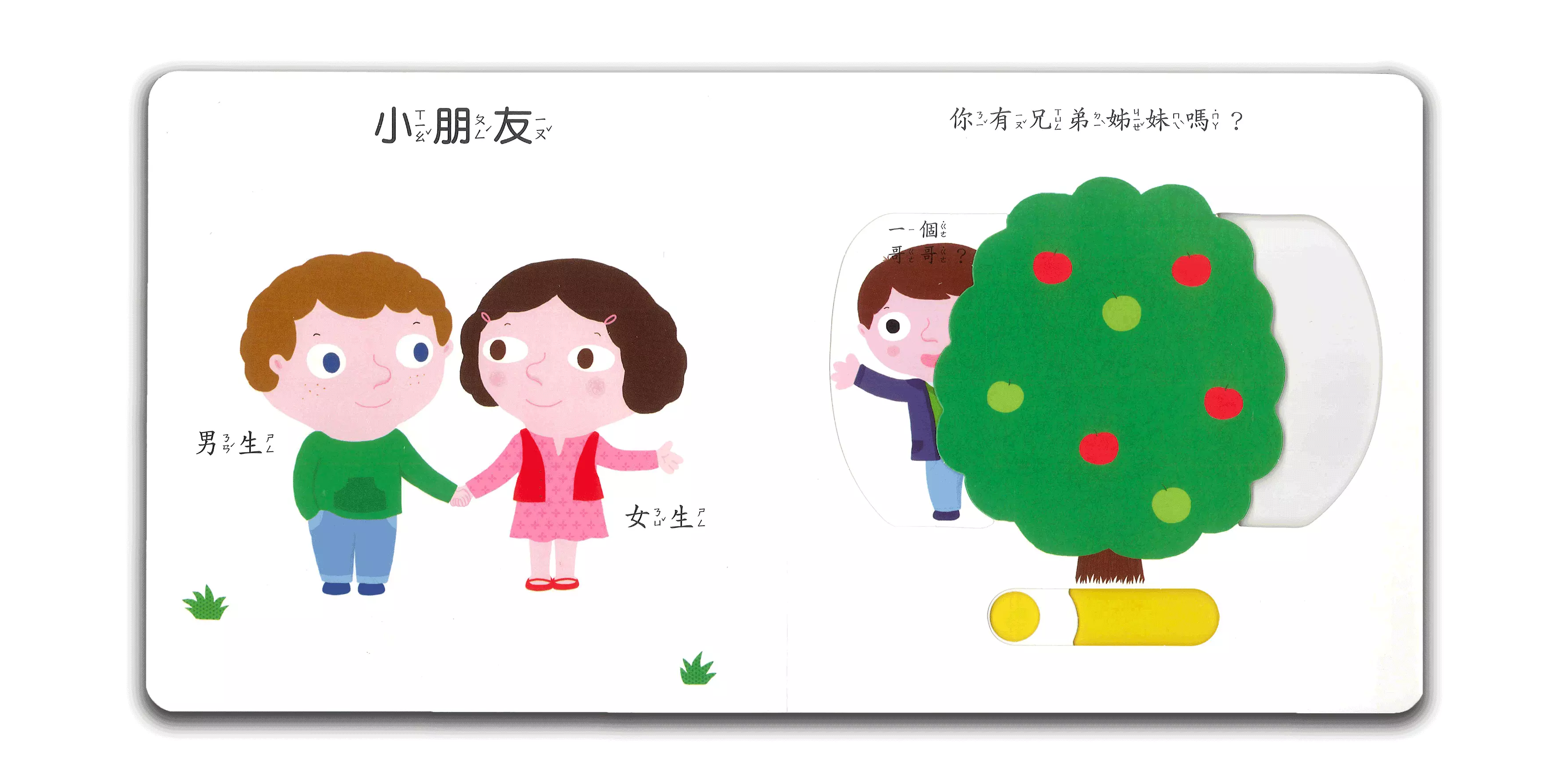 smart寶寶推拉搖轉書-我的家人