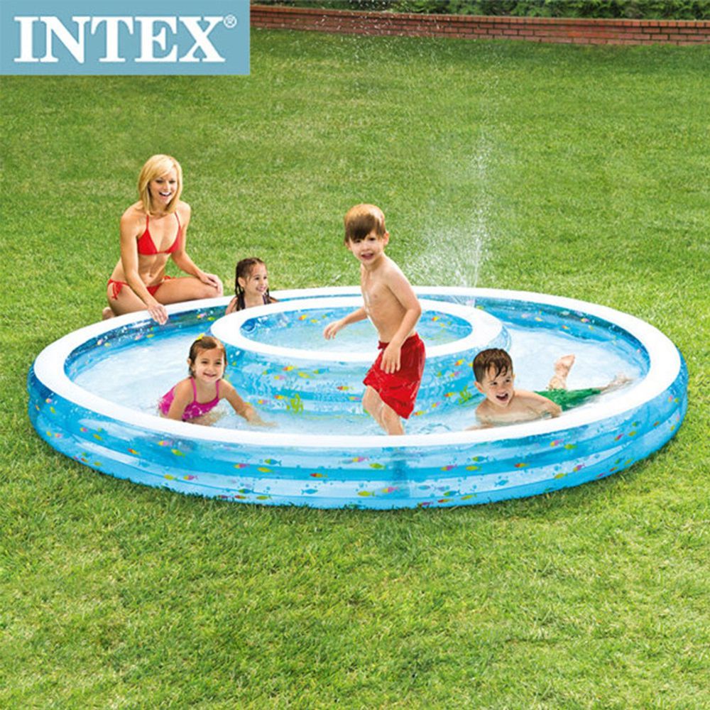 INTEX - 【限量促銷】同心圓戲水游泳池(1222L)