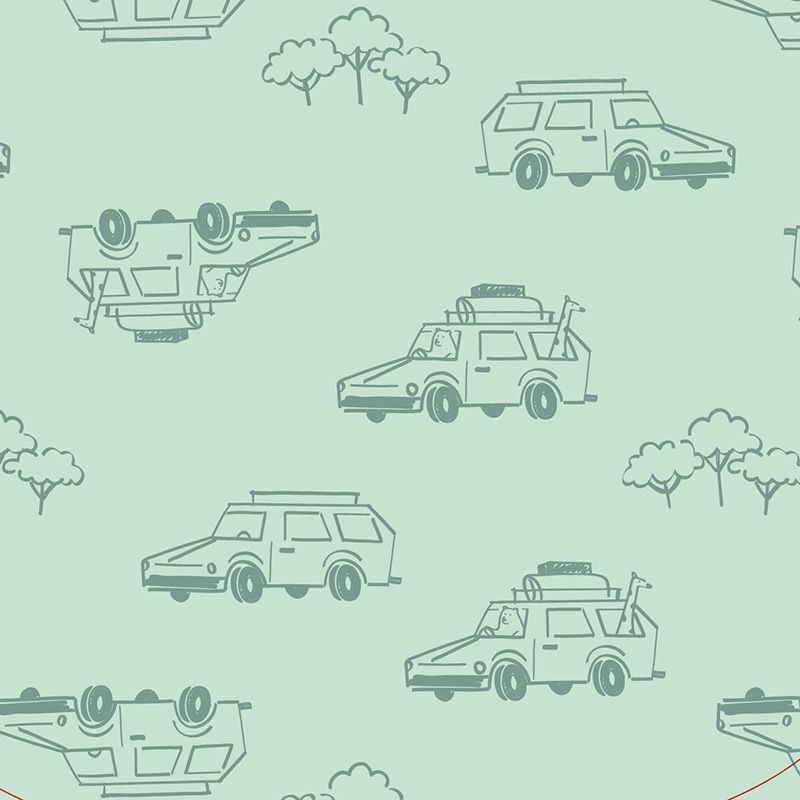 akachan honpo - 靜音豆子椅-交通工具-綠色