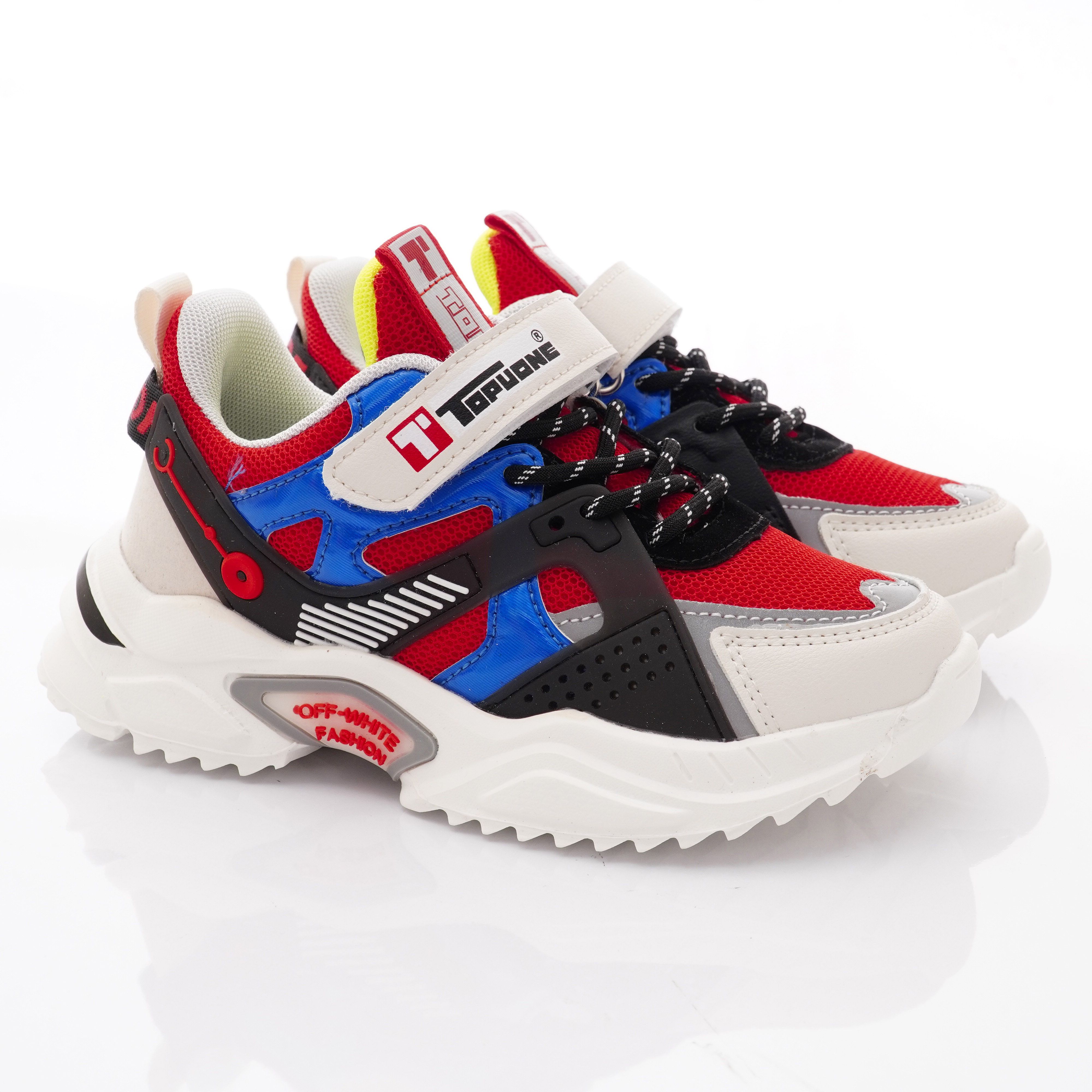 TOPUONE - 韓版機能運動款(大童段)-黑紅