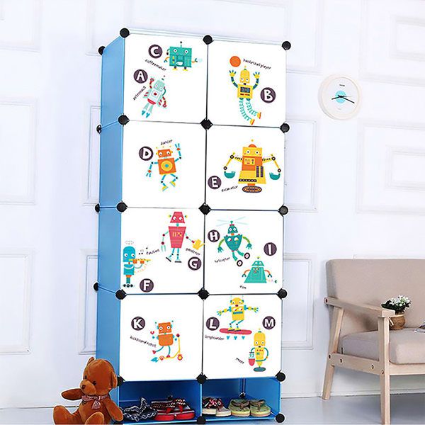 JB Design - 時尚壁貼-卡通機器人字母HM94006 (60cm*90cm)