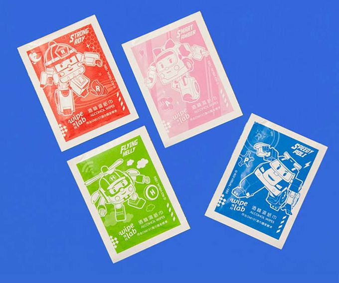 CSD中衛 - 【W博拭】酒精濕紙巾-波力-出發吧救援小隊(30片/盒)