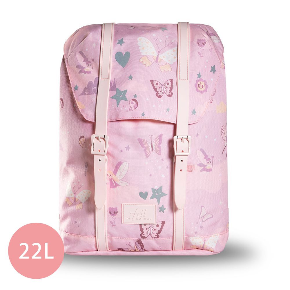 挪威Frii - 輕量護脊書包-蝴蝶粉 (22L)-2021新款