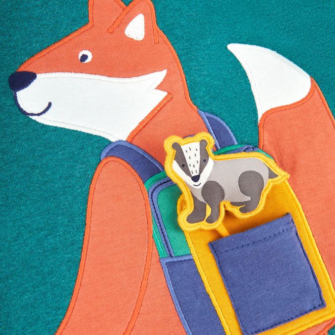 英國 JoJo Maman BeBe - 幼/兒童超優質100%純棉長袖上衣-上學去