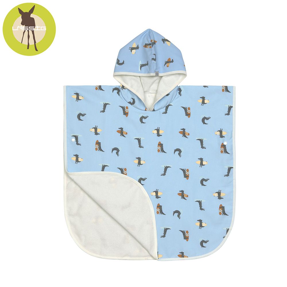 嬰幼兒抗UV斗篷沙灘巾-鱷魚衝浪版 (120-60cm)